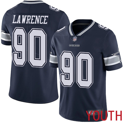 Youth Dallas Cowboys Limited Navy Blue DeMarcus Lawrence Home #90 Vapor Untouchable NFL Jersey